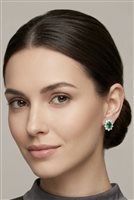 Ohrringe Giorgio Visconti Dame in Weißgold Smeraldo 0.80 Ct BB34586AS 0.80CT - BB34586AS 0.80CT
